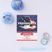 Prospectus 11,4 Cm X 14,2 Cm Flyer de la journée des présidents (Simple)