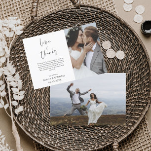 Prospectus 11,4 Cm X 14,2 Cm Flyer de photo de remerciement de mariage pas cher