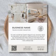 Flyer de photo pour entreprise avec logo personnal