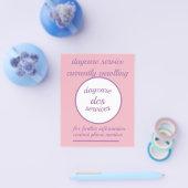 Prospectus 11,4 Cm X 14,2 Cm flyer des services de garderie (Simple)