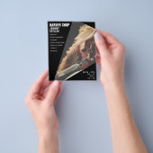 Prospectus 11,4 Cm X 14,2 Cm Flyer d'image géométrique moderne (main)