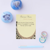 Prospectus 11,4 Cm X 14,2 Cm Flyer Empreinte de léopard (Simple)