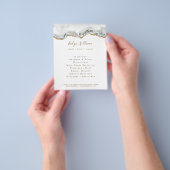 Prospectus 11,4 Cm X 14,2 Cm flyer en agate blanche (main)