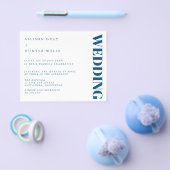 Prospectus 11,4 Cm X 14,2 Cm Flyer Faire-part de mariage budgétaire (Simple)