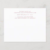 Prospectus 11,4 Cm X 14,2 Cm Flyer Faire-part de mariage budgétaire (Dos)