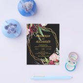 Prospectus 11,4 Cm X 14,2 Cm Flyer faire-part de mariage budgétaire (Simple)