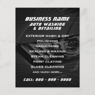 Prospectus 11,4 Cm X 14,2 Cm Flyer géométrique automobile moderne