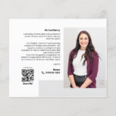 Prospectus 11,4 Cm X 14,2 Cm Flyer immobilier professionnel minimal moderne (Dos)