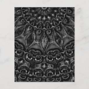 Prospectus 11,4 Cm X 14,2 Cm Flyer Mandala Charcharbon