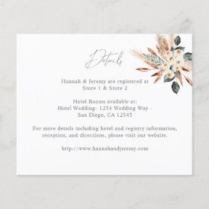 Prospectus 11,4 Cm X 14,2 Cm Flyer Mariage or léger Eucalyptus léger budget