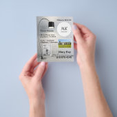 Prospectus 11,4 Cm X 14,2 Cm Flyer Open House de l'immobilier d'affaires (main)