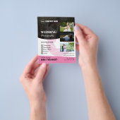 Prospectus 11,4 Cm X 14,2 Cm Flyer personnalisé photo mariage (main)