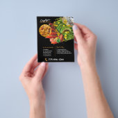 Prospectus 11,4 Cm X 14,2 Cm Flyer personnalisé pour les services de traiteur p (main)