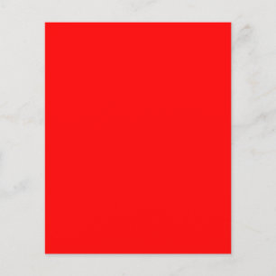 Prospectus 11,4 Cm X 14,2 Cm Flyer personnalisé rouge 4,5 x 5,6 pour n'importe 