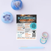 Prospectus 11,4 Cm X 14,2 Cm Flyer petit atelier de forge  (Simple)