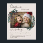 Prospectus 11,4 Cm X 14,2 Cm Flyer photo de Noël spécifique au client<br><div class="desc">Circulaire de Noël spécifique au client,  beige. Modifiez simplement votre produit en téléchargeant votre photo et en tapant votre texte. Vous pouvez sélectionner la police,  la couleur et la position individuellement par "personnalisation supplémentaire".</div>