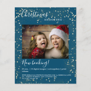 Prospectus 11,4 Cm X 14,2 Cm Flyer photo de Noël spécifique au client