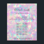 Prospectus 11,4 Cm X 14,2 Cm flyer photo design opal brillant<br><div class="desc">salon de beauté professionnel maquillage artiste flyer</div>