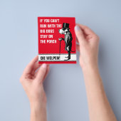 Prospectus 11,4 Cm X 14,2 Cm Flyer pour chiens (main)