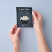 PROSPECTUS 11,4 CM X 14,2 CM FLYER : PROMOTION D'AFFAIRES : LOTUS ON WATER (main)