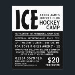 Prospectus 11,4 Cm X 14,2 Cm Flyer publicitaire de camp de hockey moderne Bold<br><div class="desc">Gras Moderne,  Des Flyers Publicitaires De Camp De Hockey Par Le Magasin Carte de visite.</div>