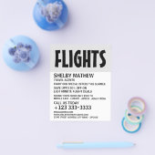 Prospectus 11,4 Cm X 14,2 Cm Flyer publicitaire moderne Bold, Airline (Simple)