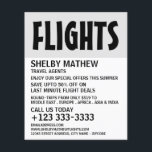 Prospectus 11,4 Cm X 14,2 Cm Flyer publicitaire moderne Bold, Airline<br><div class="desc">Flyers De Publicité De Compagnie Aérienne Moderne Gras Par Le Magasin Carte de visite.</div>