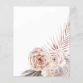 Prospectus 11,4 Cm X 14,2 Cm Flyer rose Boho (Dos)