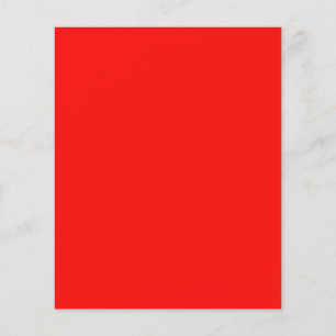 Prospectus 11,4 Cm X 14,2 Cm Flyer rouge néon brillant