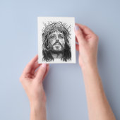 Prospectus 11,4 Cm X 14,2 Cm Flyers Jésus (main)