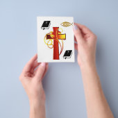 Prospectus 11,4 Cm X 14,2 Cm Flyers Jésus (main)