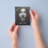 Prospectus 11,4 Cm X 14,2 Cm Flyers Jésus (main)