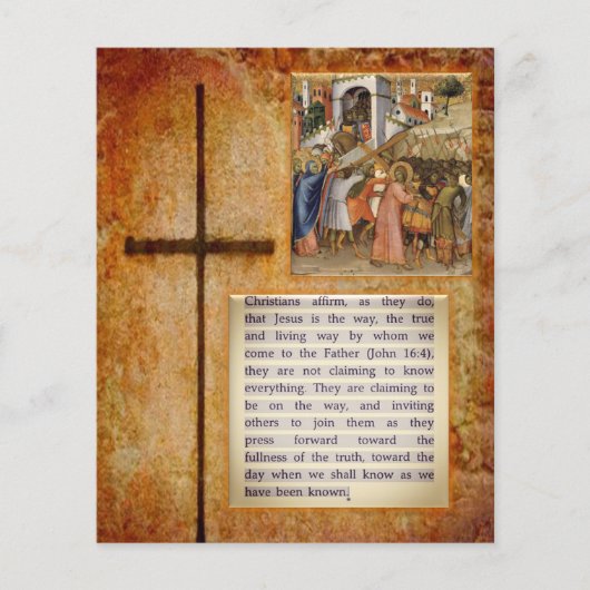 Prospectus 11,4 Cm X 14,2 Cm Flyers Jésus Christ (Devant)