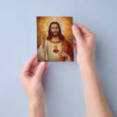 Prospectus 11,4 Cm X 14,2 Cm Flyers Jésus Christ (main)