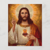 Prospectus 11,4 Cm X 14,2 Cm Flyers Jésus Christ (Dos)