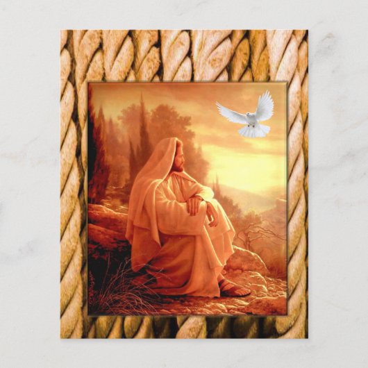 Prospectus 11,4 Cm X 14,2 Cm Flyers Jésus Christ (Devant)