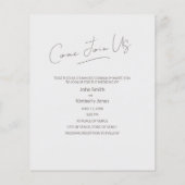 Prospectus 11,4 Cm X 14,2 Cm Flyers Mariages Swan personnalisés (Dos)