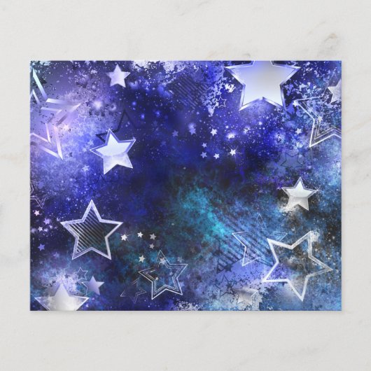 Prospectus 11,4 Cm X 14,2 Cm Fond spatial avec étoiles (Devant)