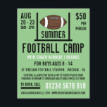 Prospectus 11,4 Cm X 14,2 Cm Football américain et football de but Camp de la p<br><div class="desc">American Football & Goal,  Football Camp Flyers Publicitaires De Camp De Football Par Le Magasin Carte de visite.</div>