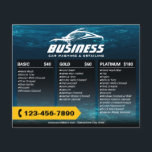 Prospectus 11,4 Cm X 14,2 Cm Forfait de prix de lavage de voiture de détail aut<br><div class="desc">Détail Automatique Professionnel Service De Nettoyage De Lave-Linge Flyers.</div>