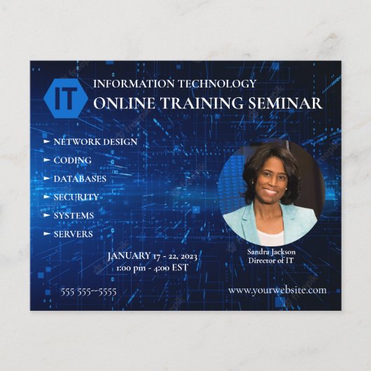 Prospectus 11,4 Cm X 14,2 Cm Formation aux technologies de l'information (Devant)