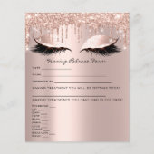 Prospectus 11,4 Cm X 14,2 Cm Formulaire de décharge de responsabilité pour épil (Devant)