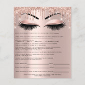 Prospectus 11,4 Cm X 14,2 Cm Formulaire de décharge de responsabilité pour épil (Dos)