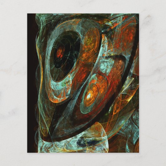 Prospectus 11,4 Cm X 14,2 Cm Fractionner l'art Abstrait (Devant)