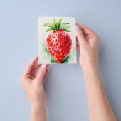 Prospectus 11,4 Cm X 14,2 Cm Fraise vive (main)