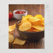 Prospectus 11,4 Cm X 14,2 Cm Frites (Dos)