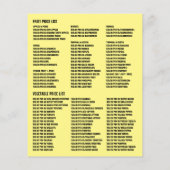 Prospectus 11,4 Cm X 14,2 Cm Fruits et légumes, Greengrocers Publicité (Dos)