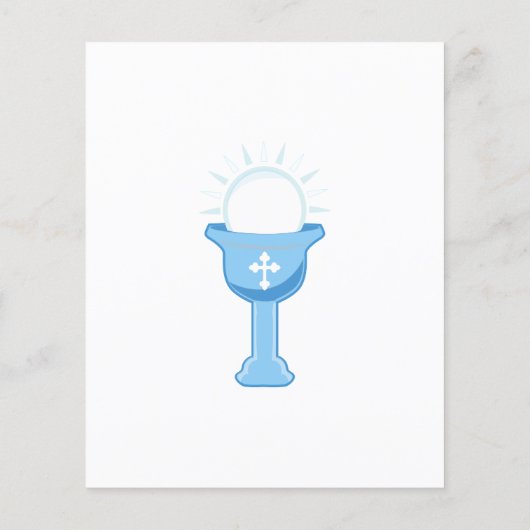 Prospectus 11,4 Cm X 14,2 Cm Garçon Première Sainte Communion (Dos)