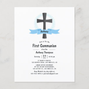 Prospectus 11,4 Cm X 14,2 Cm Garçon Première Sainte Communion