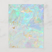 Prospectus 11,4 Cm X 14,2 Cm gemstone opal FAUX texture iridescente (Dos)